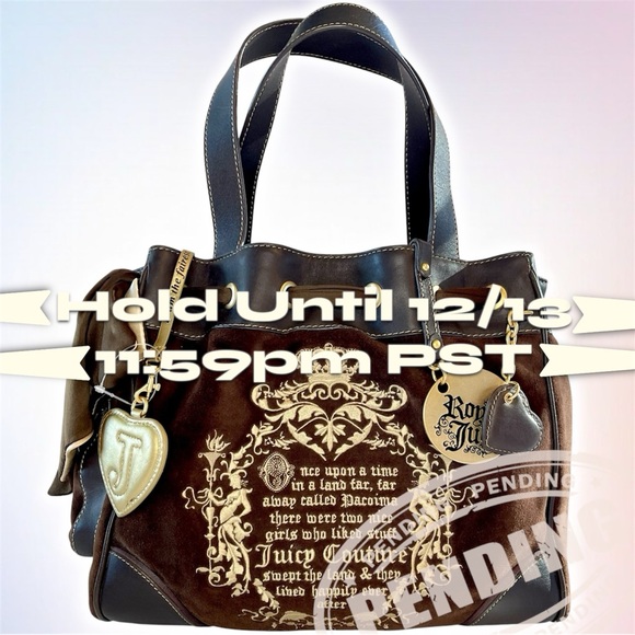 -SOLD- Vtg Y2K NWOT Juicy Couture Fairytale Daydreamer Dark Brown / Chocolate - Picture 2 of 11